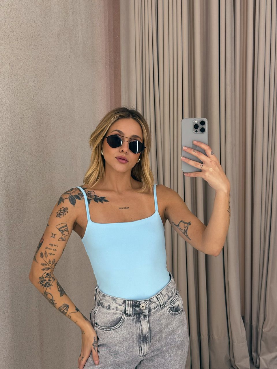 BODY ARIEL ALÇA BABY BLUE