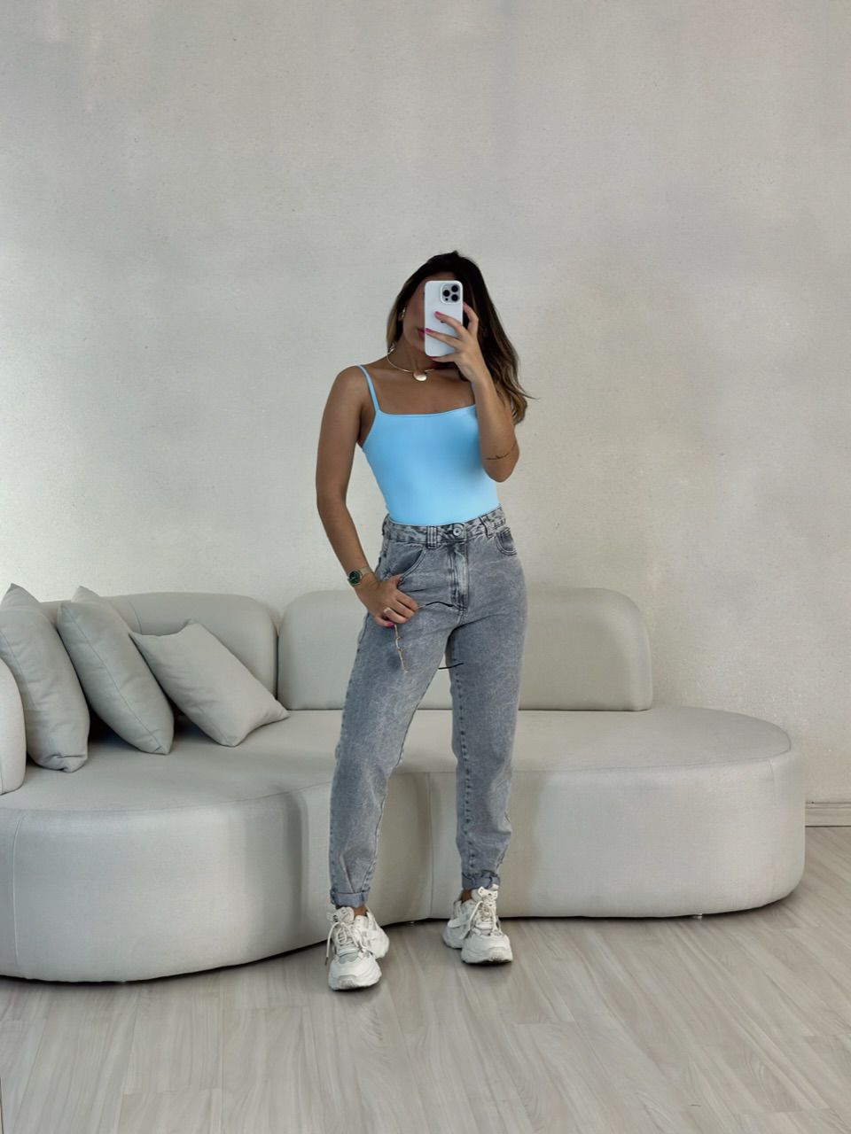BODY ARIEL ALÇA BABY BLUE