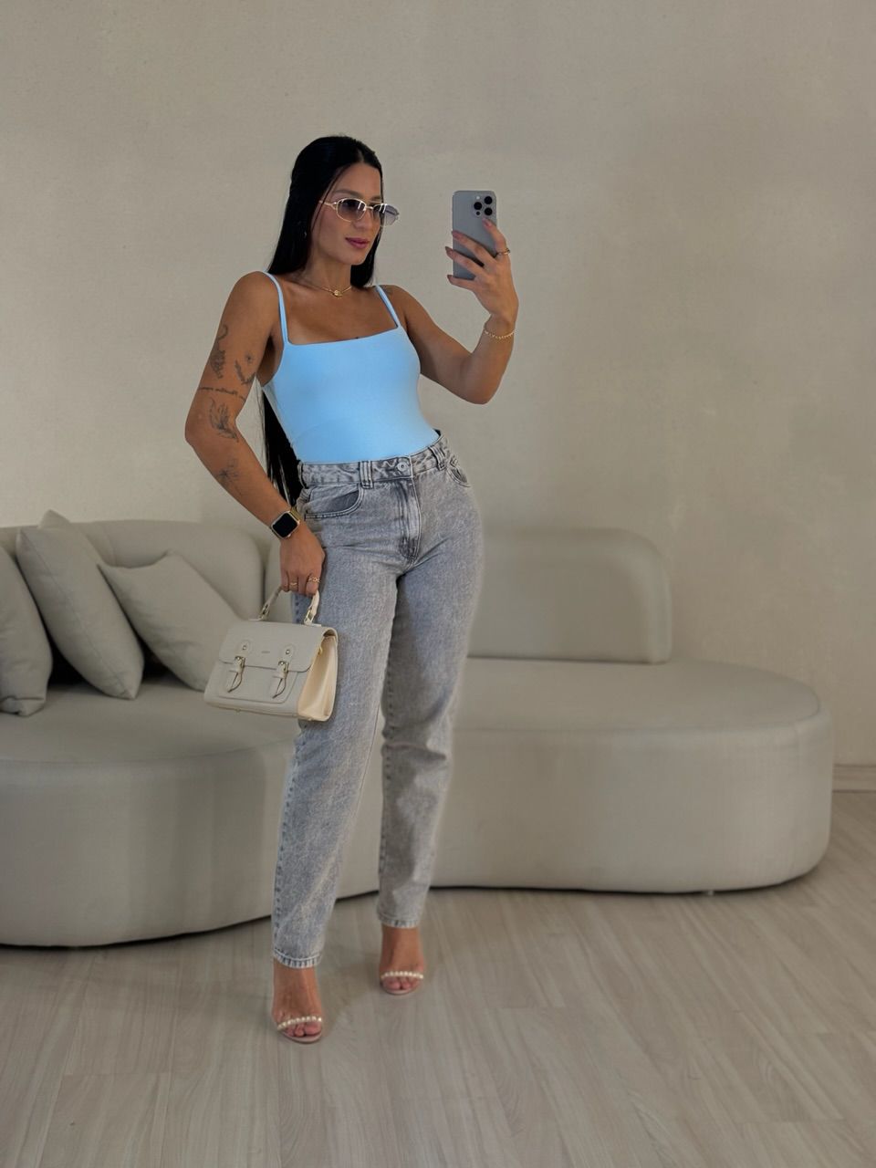 BODY ARIEL ALÇA BABY BLUE