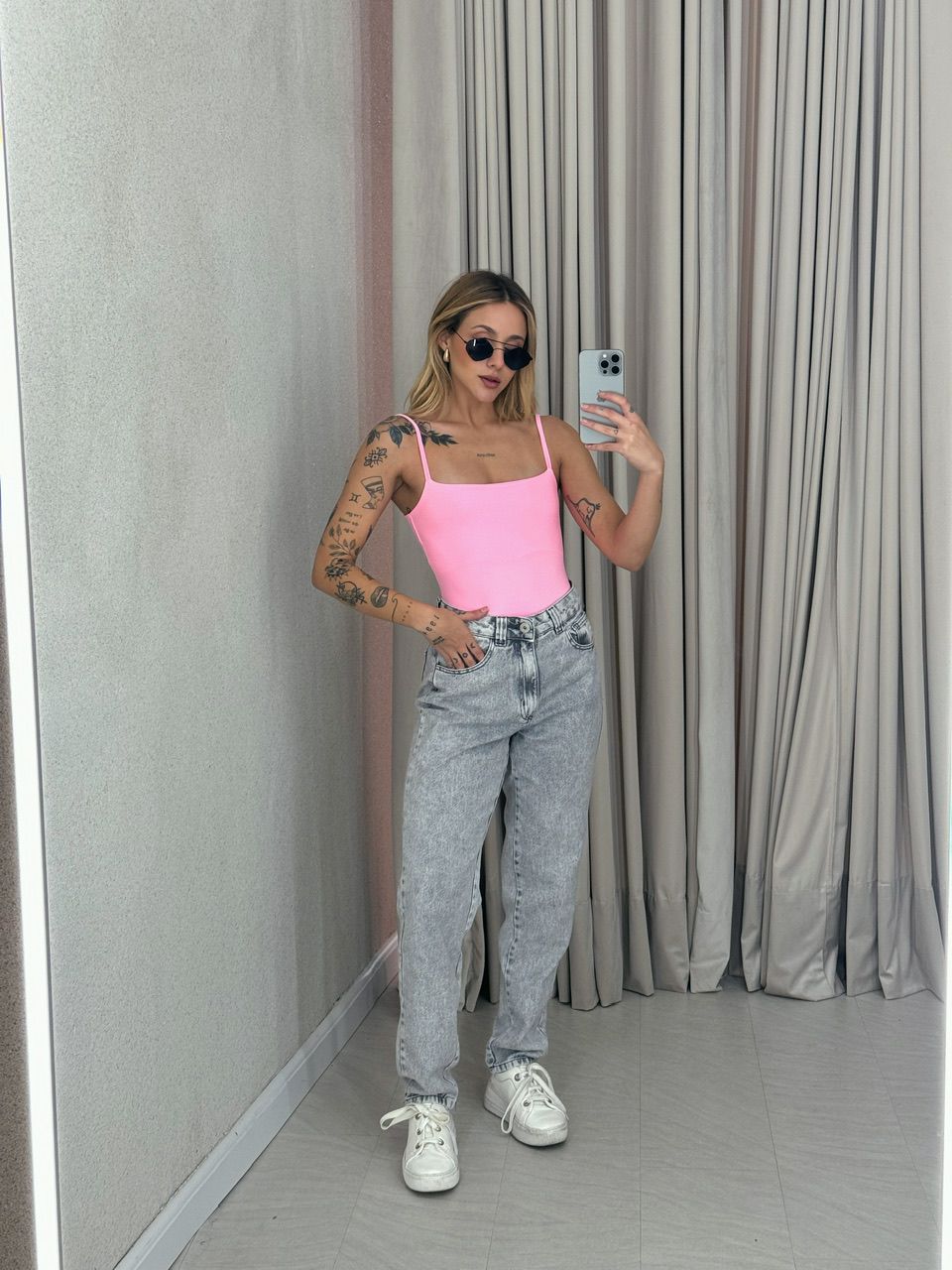 BODY ARIEL ALÇA BABY PINK