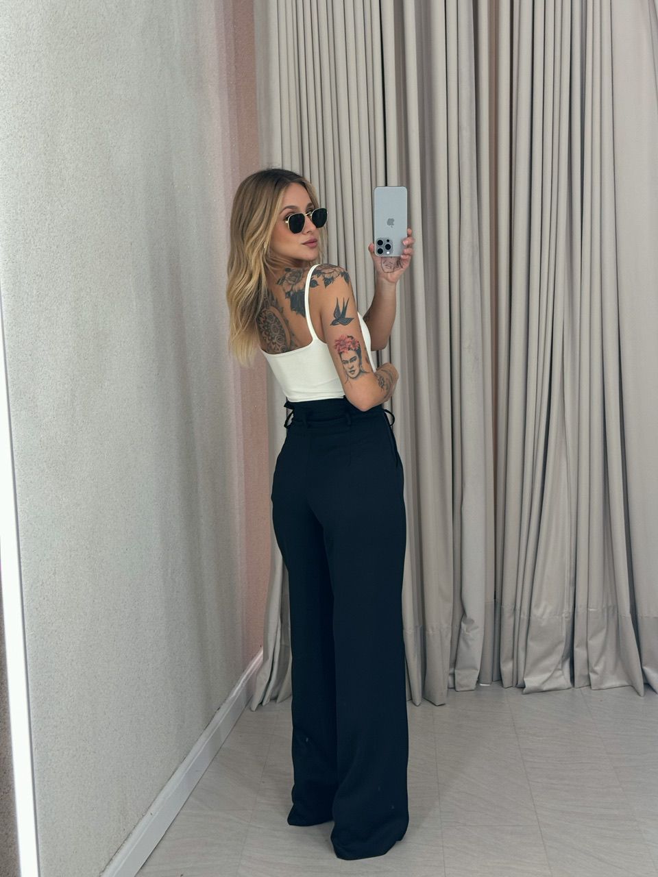 CALÇA PATRÍCIA PANTALONA PRETA