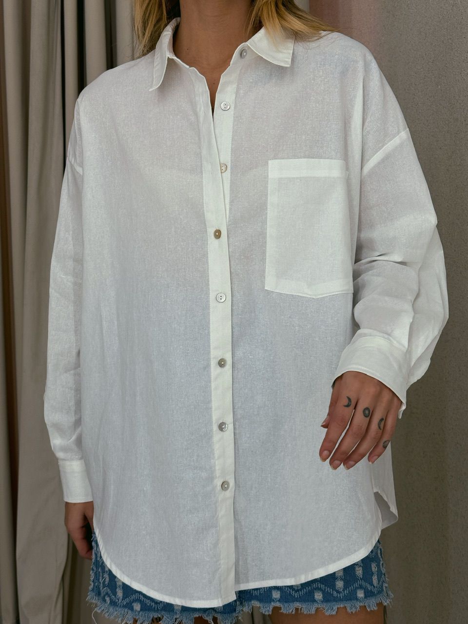 CAMISA PAOLA OVER OFF