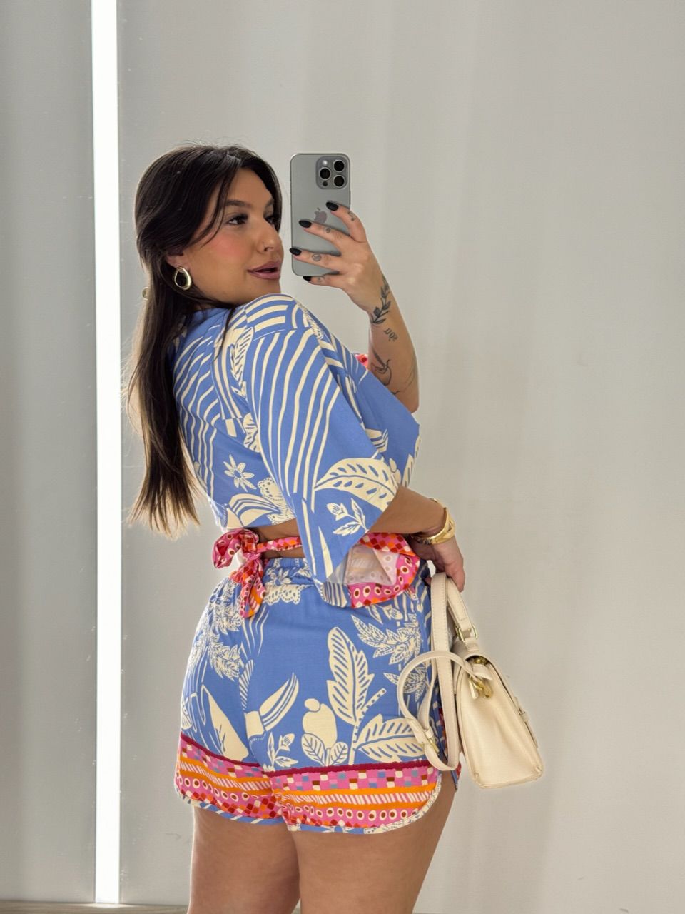 CONJUNTO ANDRESSA ESTAMPADO AZUL