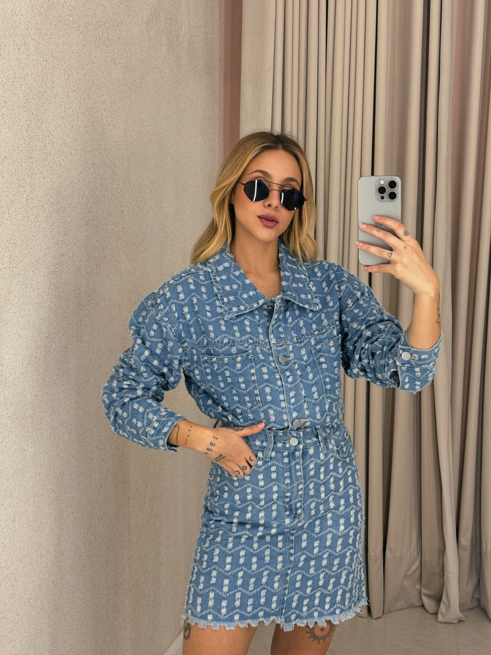 JAQUETA KAREN JEANS JEANS