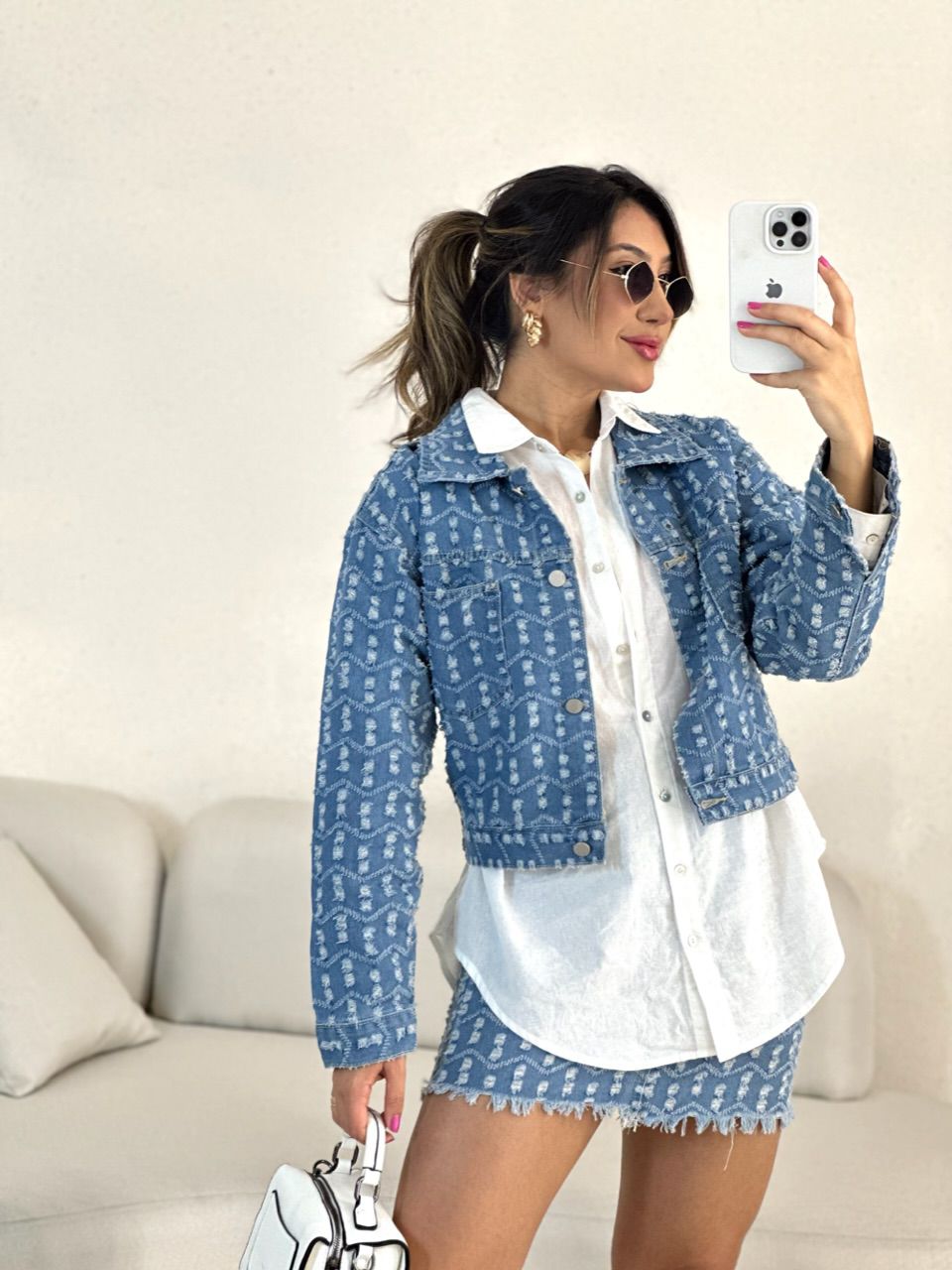 JAQUETA KAREN JEANS JEANS