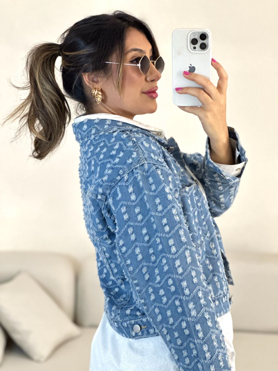 JAQUETA KAREN JEANS JEANS