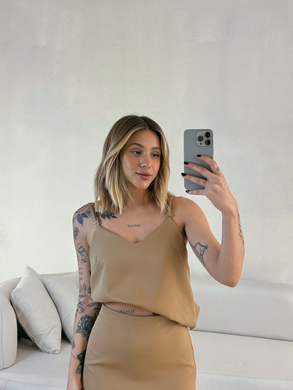 CONJUNTO PRISCILA SAIA MIDI NUDE