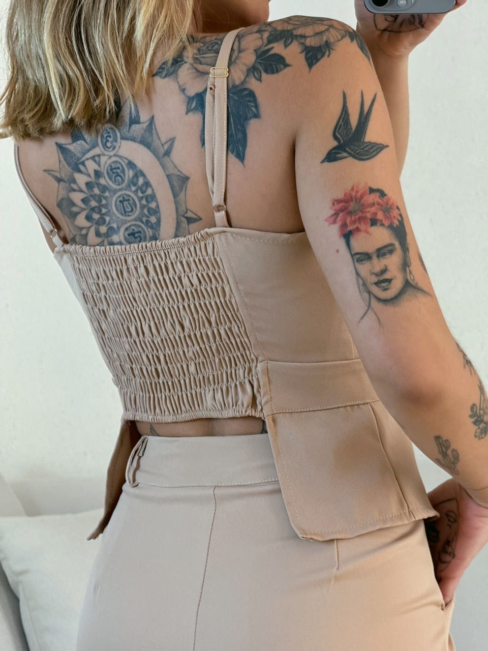 CONJUNTO SANDRA CALÇA NUDE