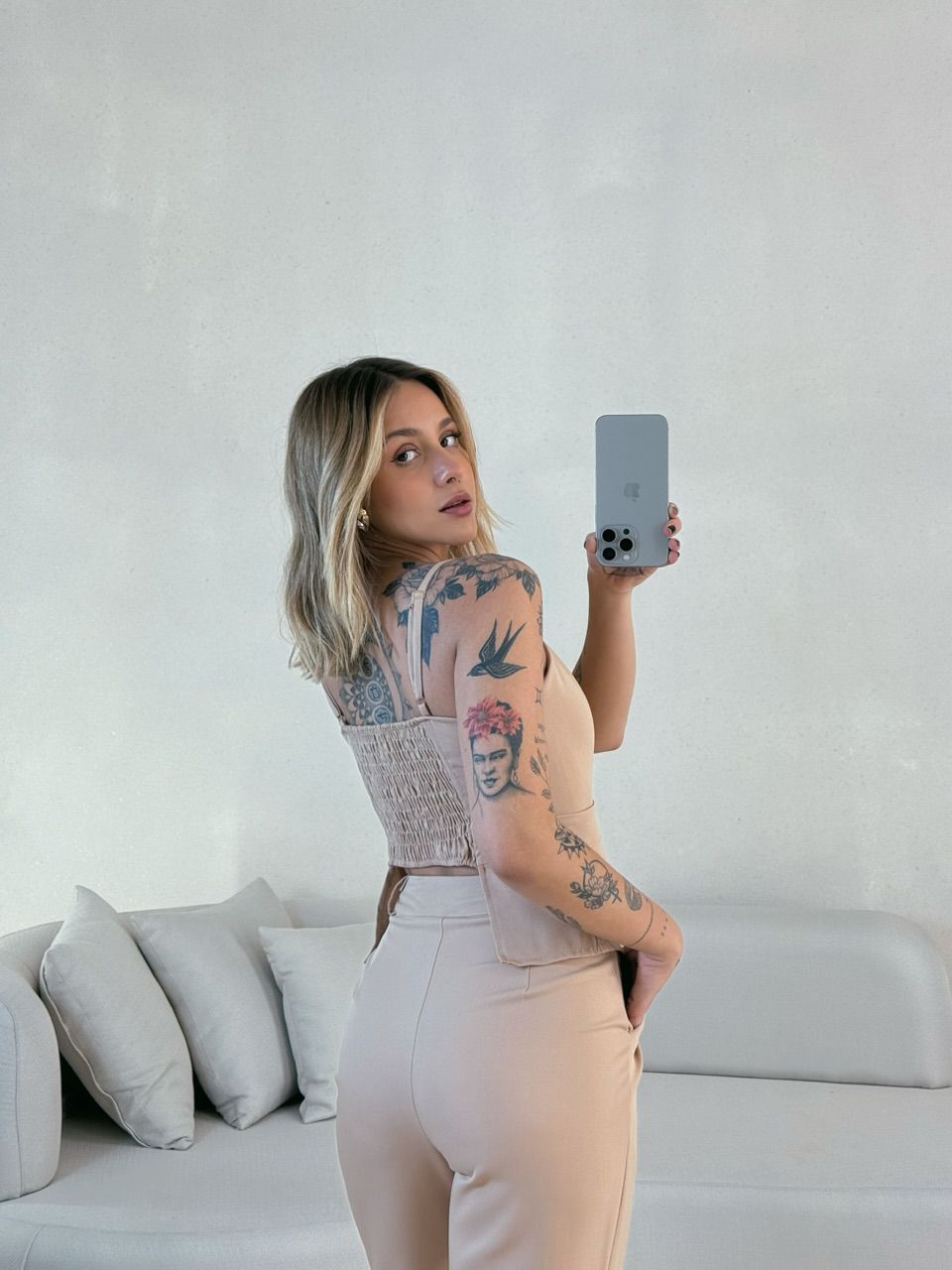 CONJUNTO SANDRA CALÇA NUDE