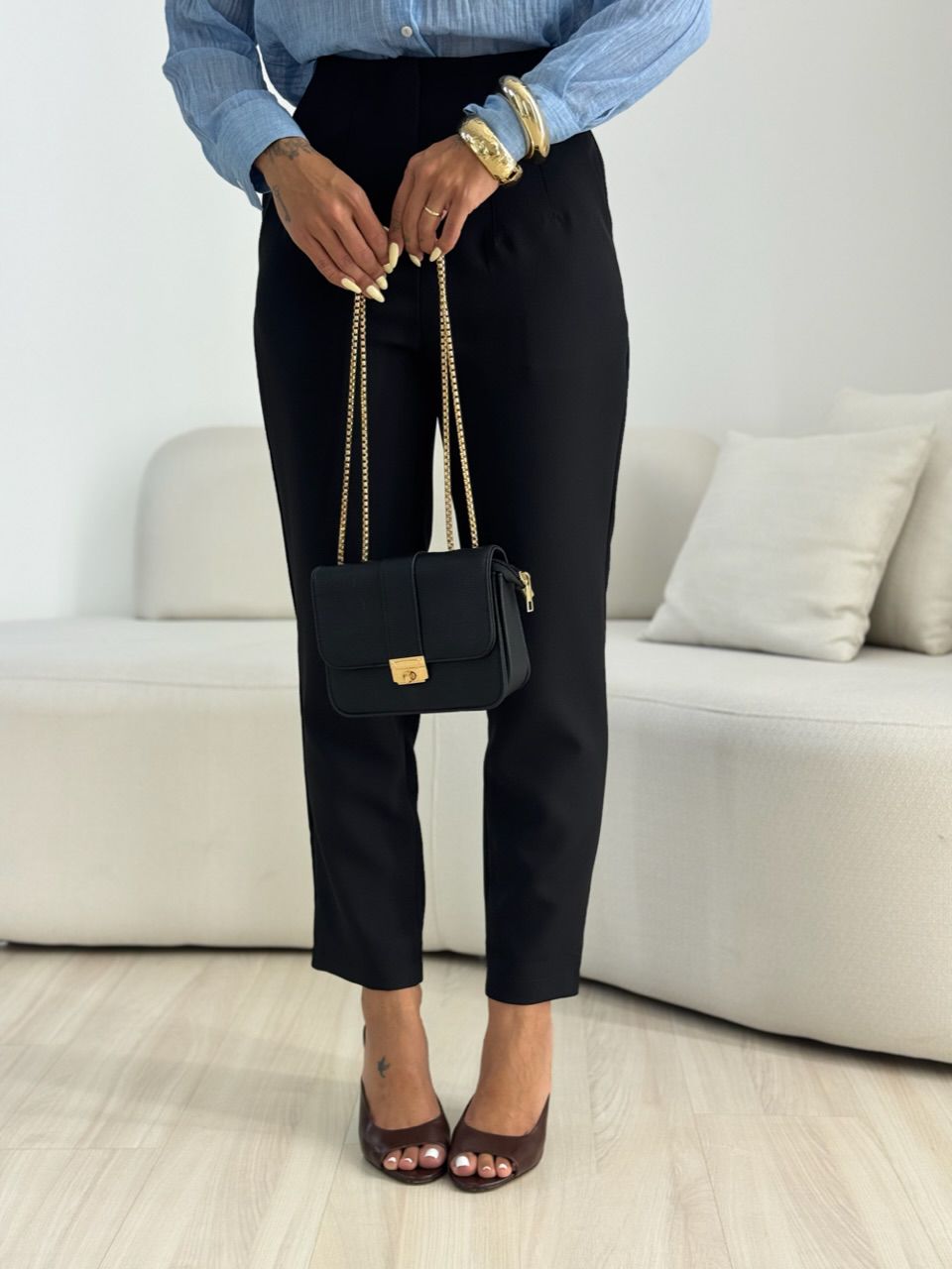 CALÇA CLARICE ALFAIATARIA PRETA