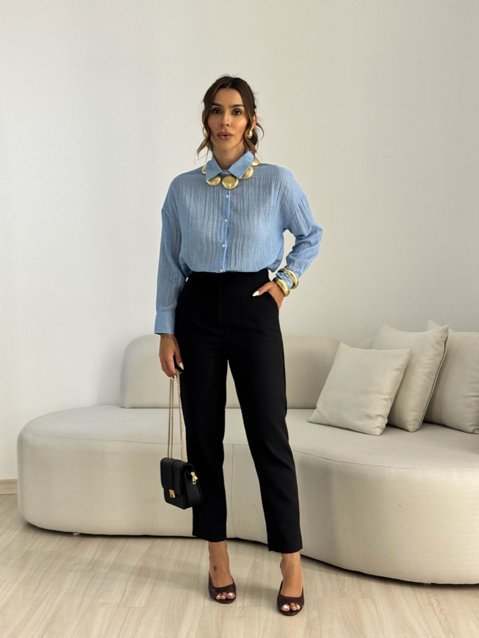 CALÇA CLARICE ALFAIATARIA PRETA