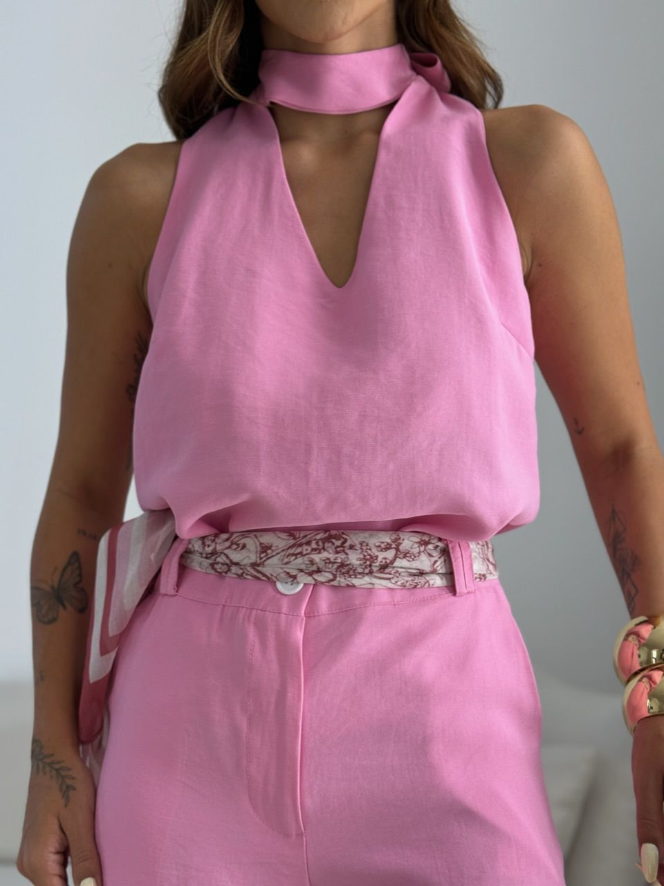CONJUNTO MIRIAM SHORT ROSA