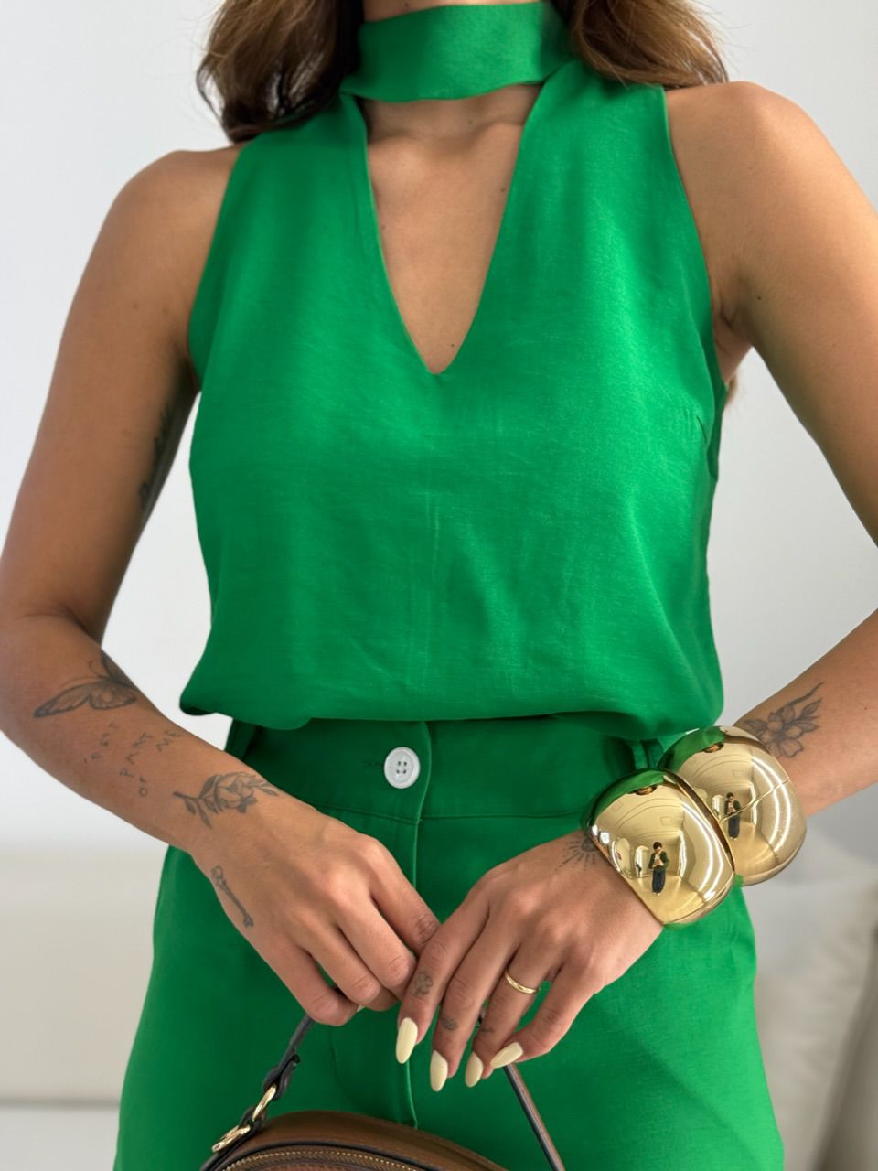 CONJUNTO MIRIAM SHORT VERDE