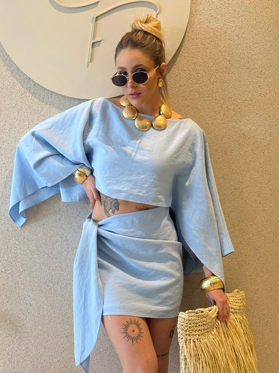 CONJUNTO CLIO SAIA AZUL