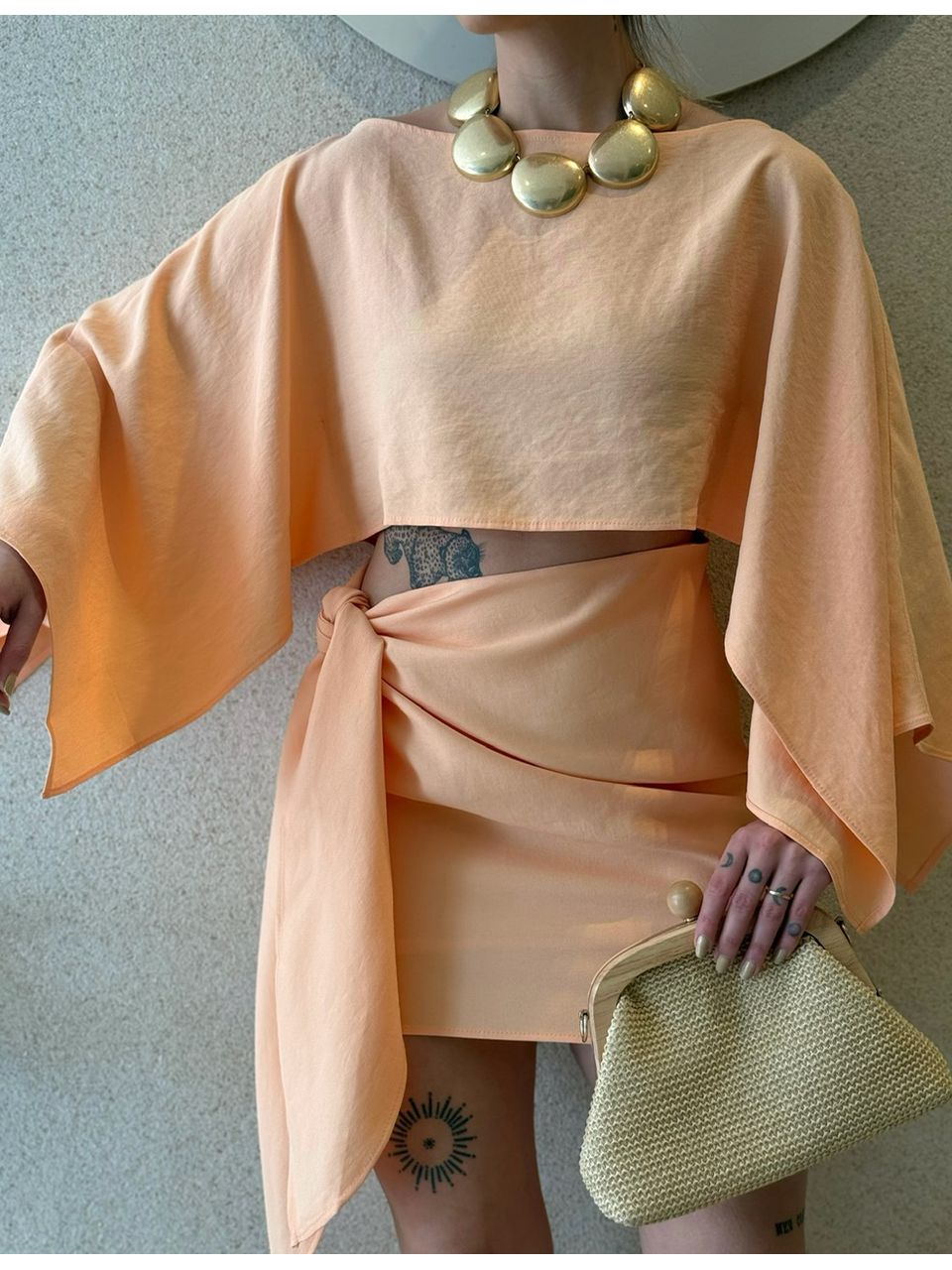 CONJUNTO CLIO SAIA LARANJA