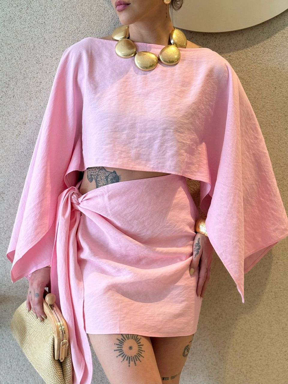 CONJUNTO CLIO SAIA ROSA