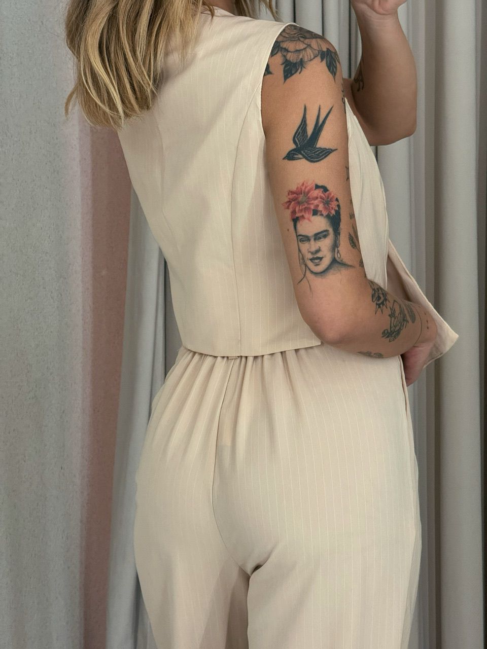 CONJUNTO ANGEL RISCA DE GIZ NUDE