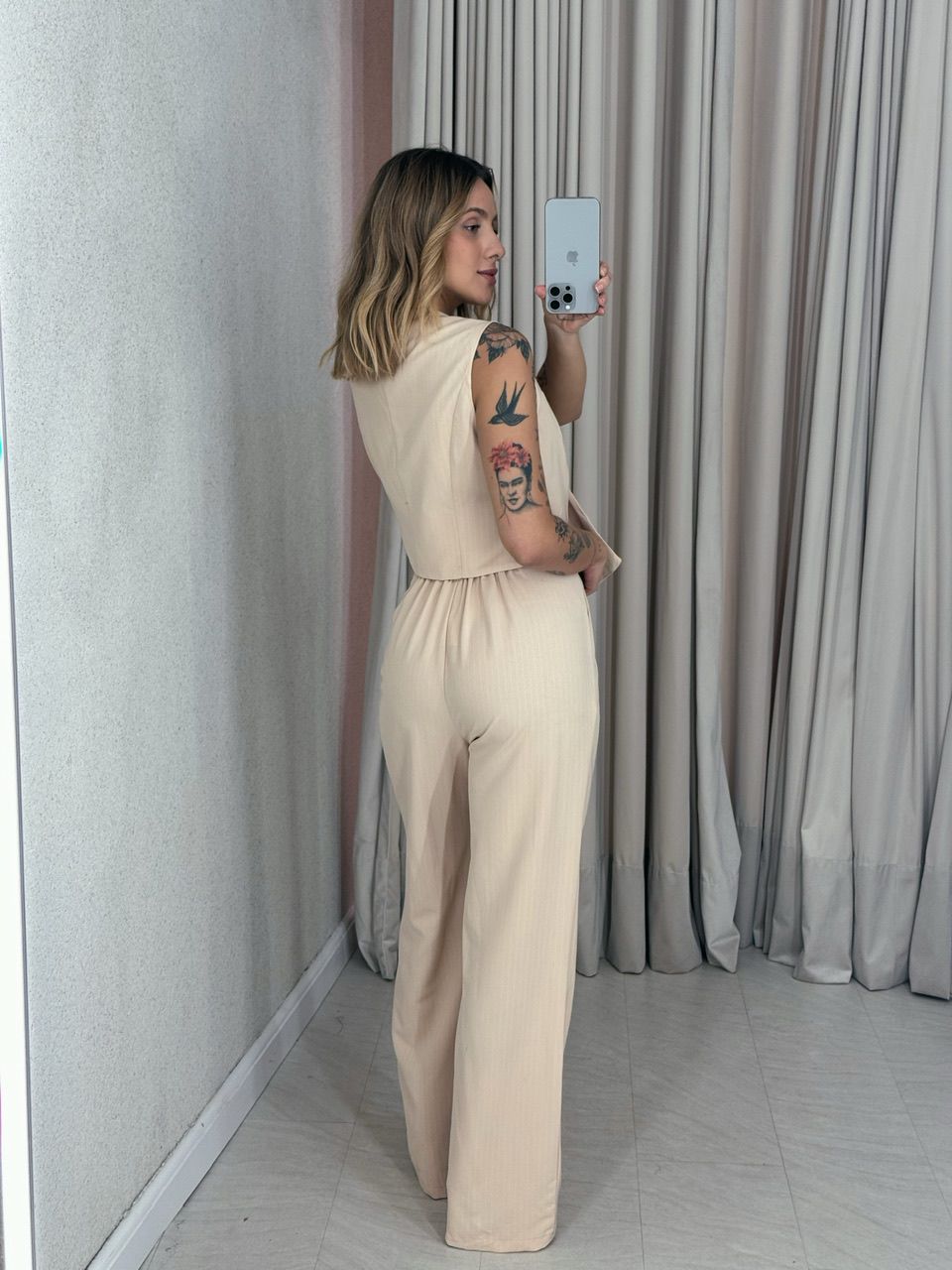 CONJUNTO ANGEL RISCA DE GIZ NUDE