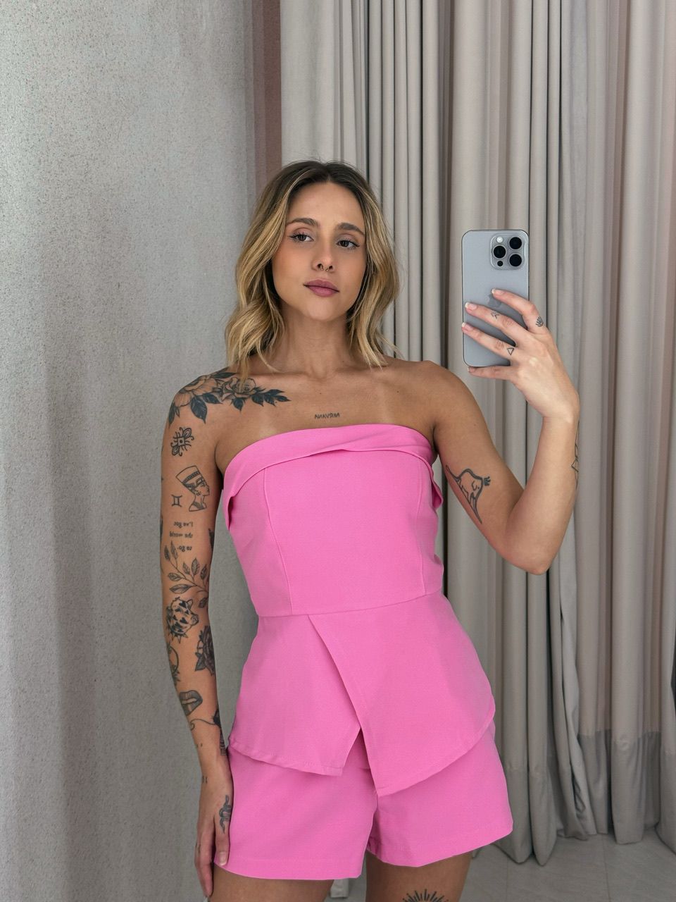 CONJUNTO BELLA TOMARA QUE CAIA ROSA