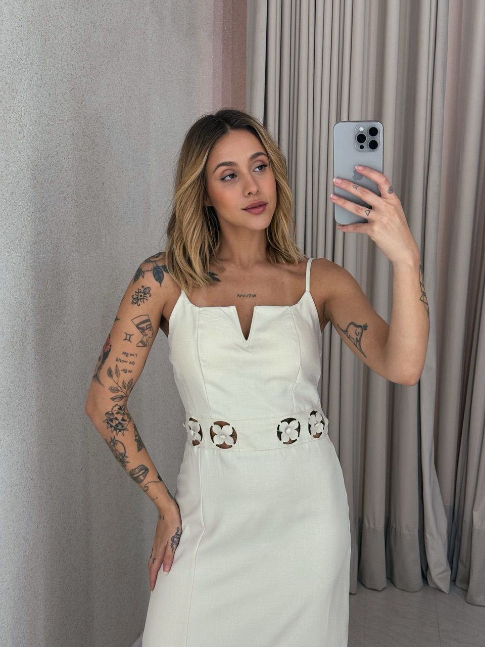 VESTIDO CAMILE ALÇA NUDE