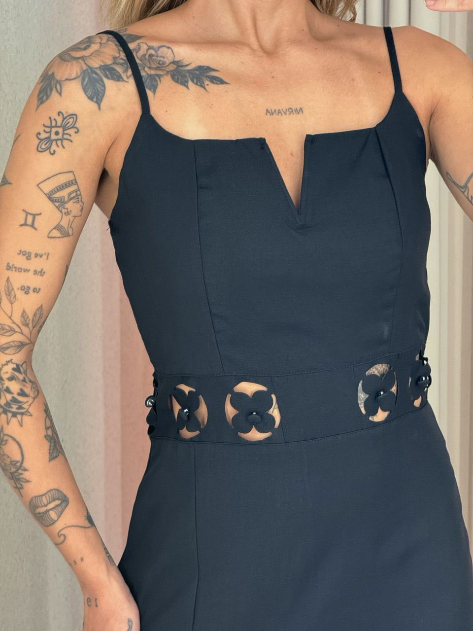 VESTIDO CAMILE ALÇA PRETO