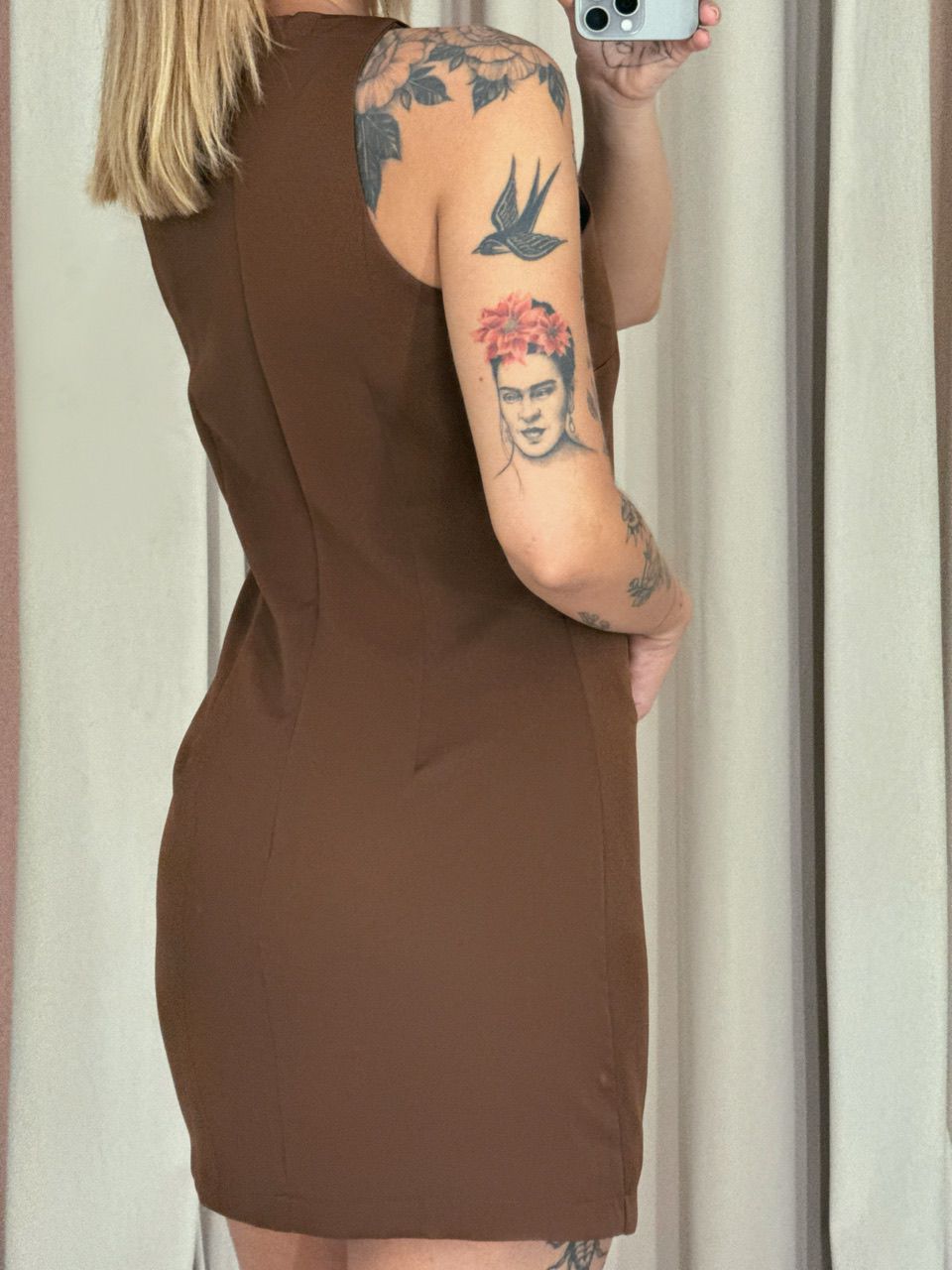 VESTIDO DAY CURTO MARROM