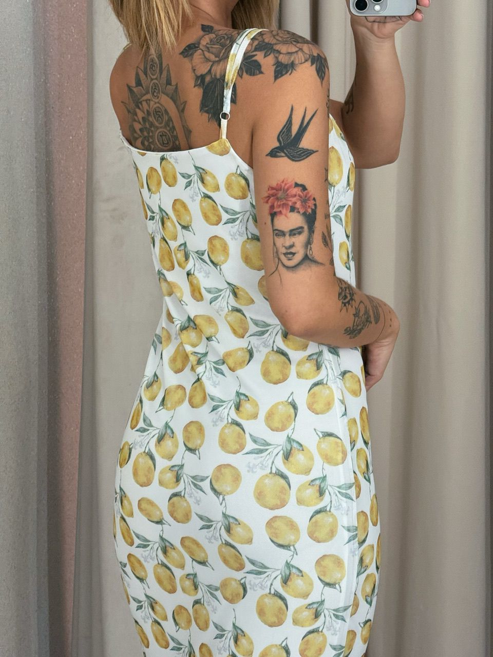 VESTIDO MAIA TULE ALÇA LEMON