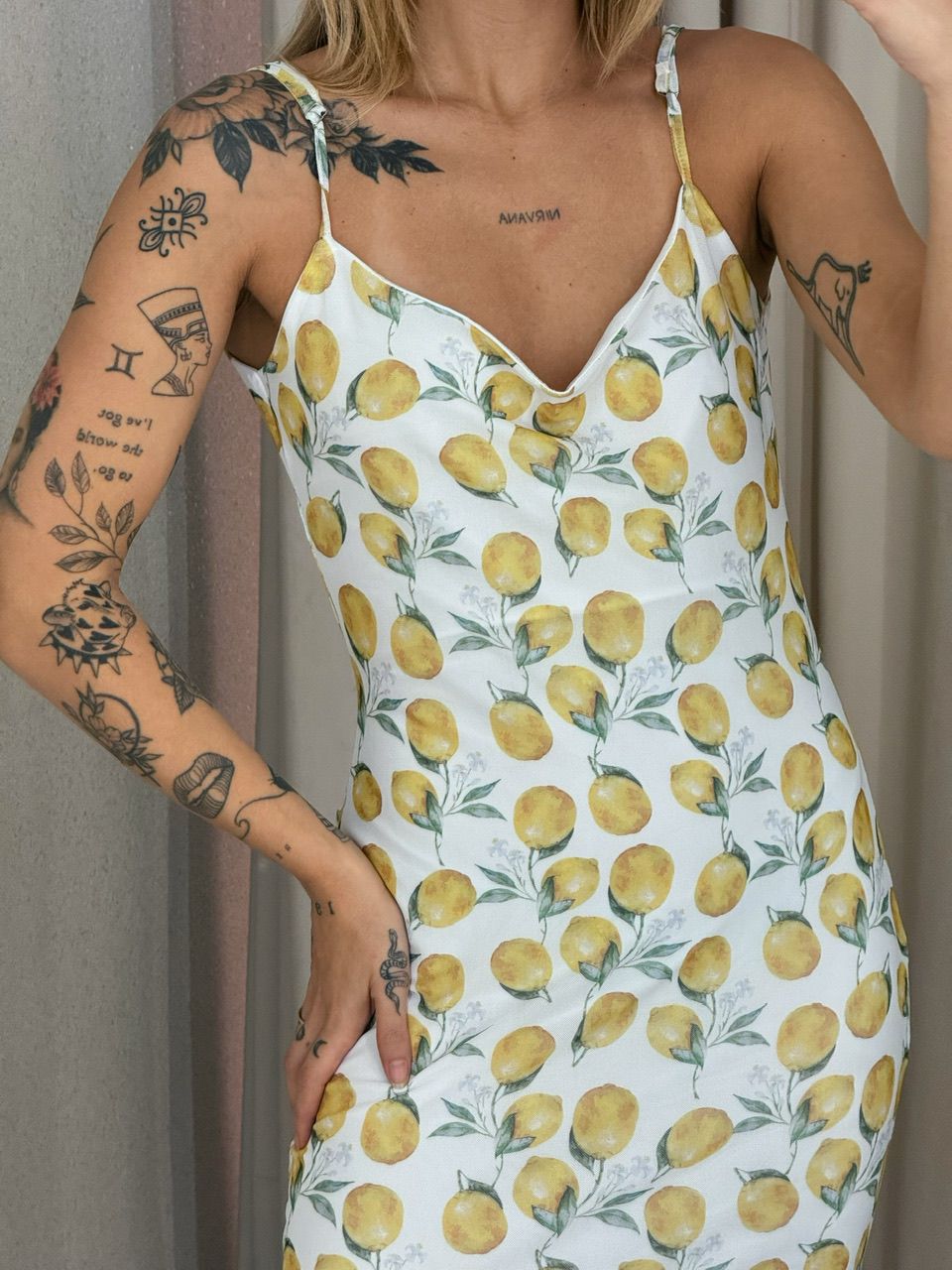 VESTIDO MAIA TULE ALÇA LEMON