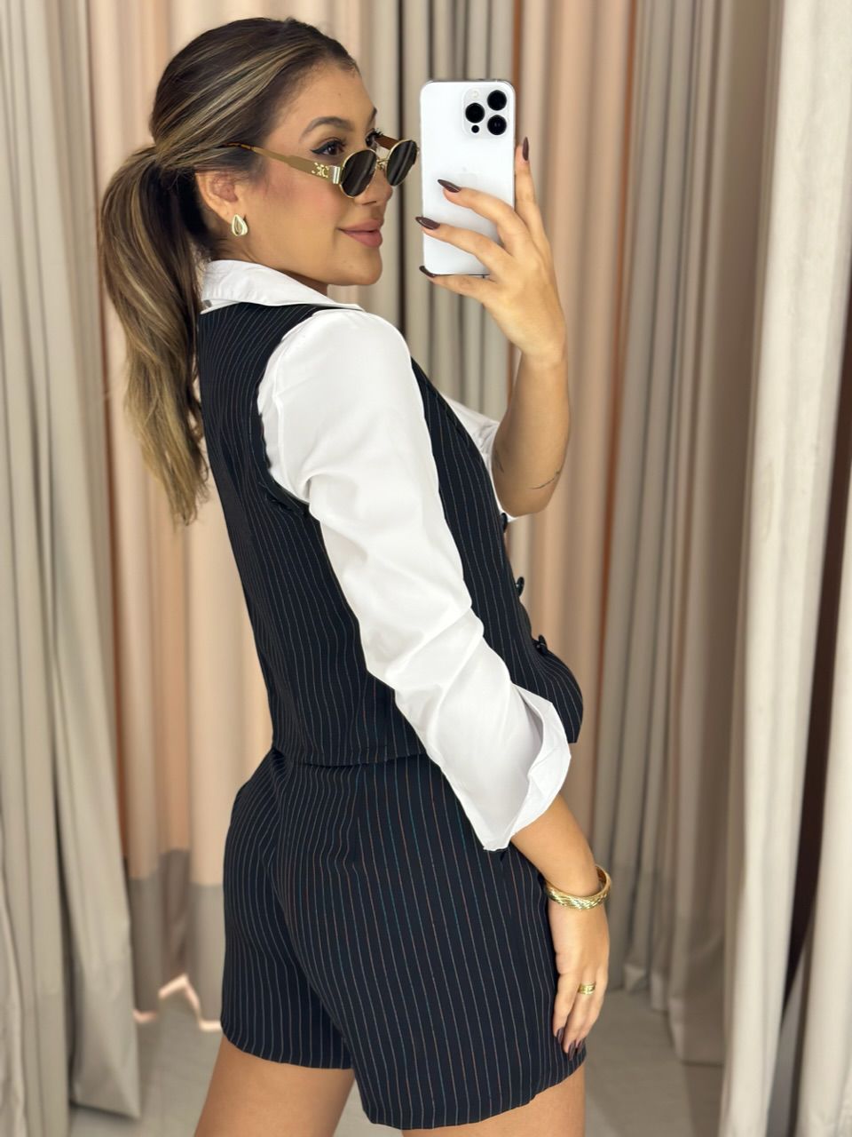 CONJUNTO MADALENA RISCA DE GIZ PRETO
