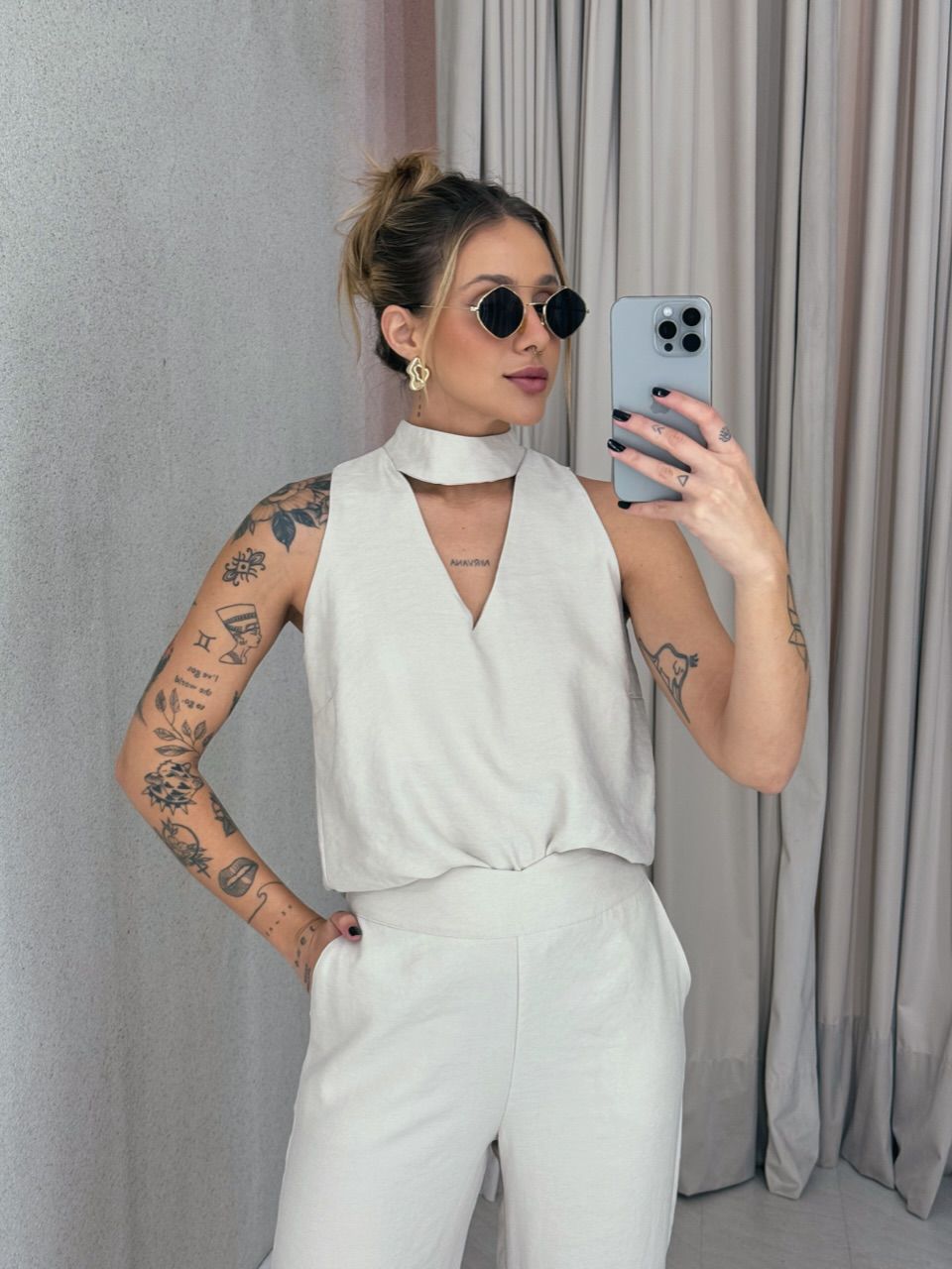 CONJUNTO ROSANA CALÇA AREIA