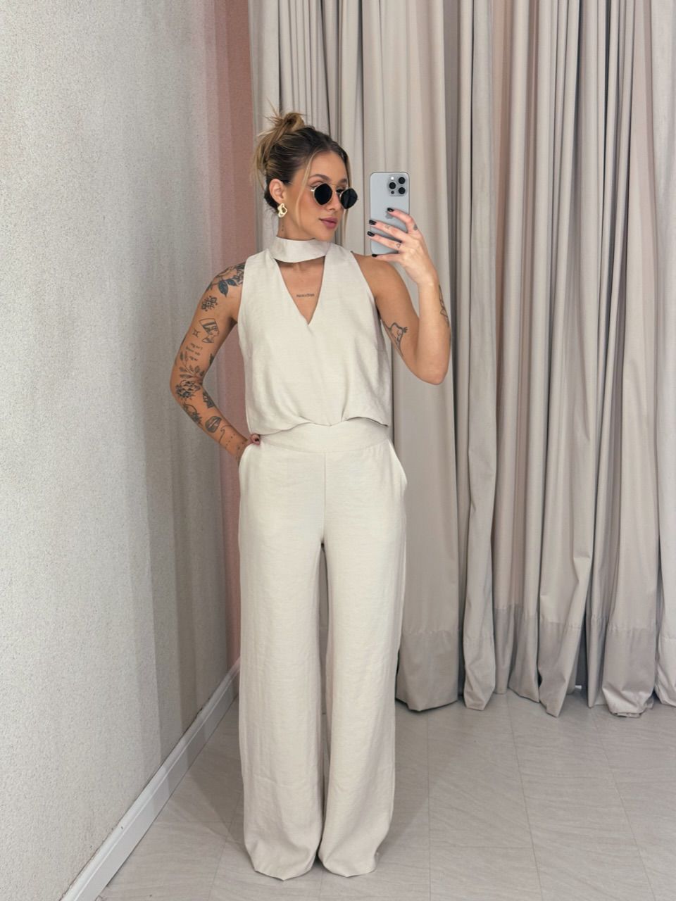 CONJUNTO ROSANA CALÇA AREIA