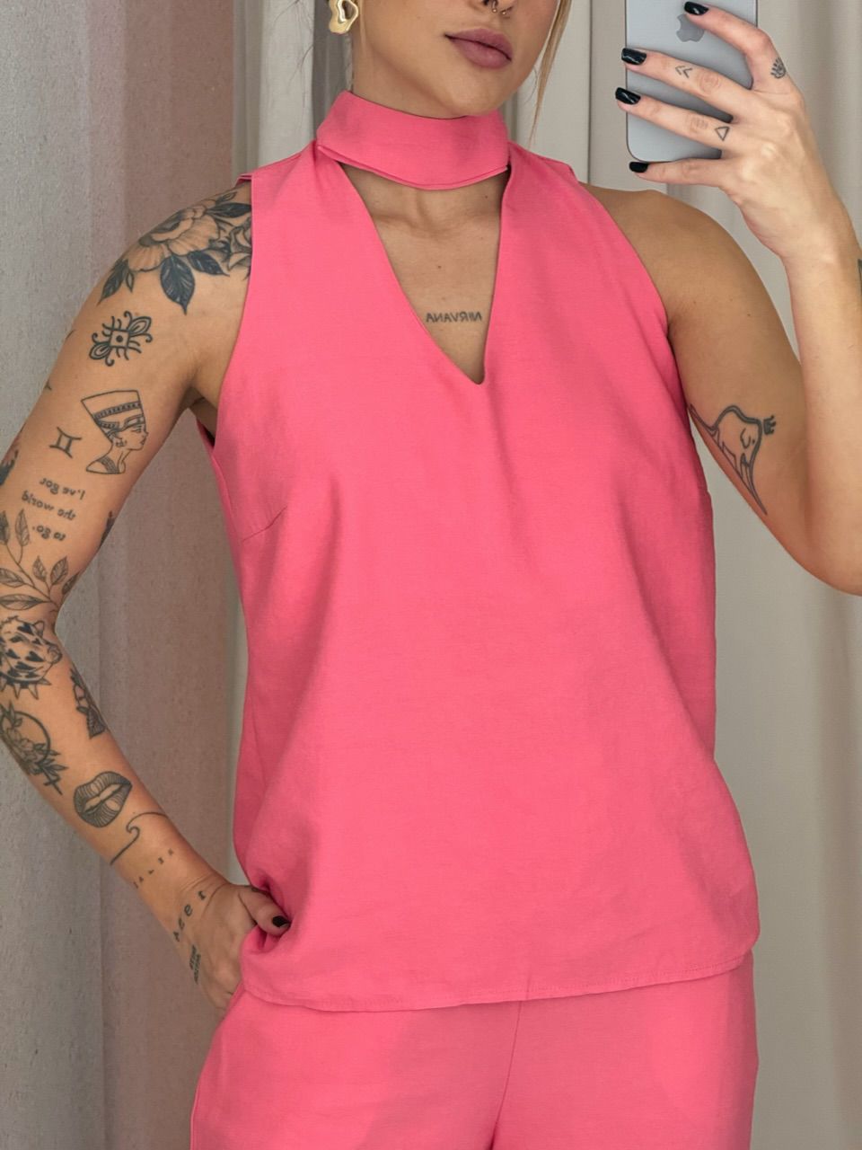 CONJUNTO ROSANA CALÇA GOIABA