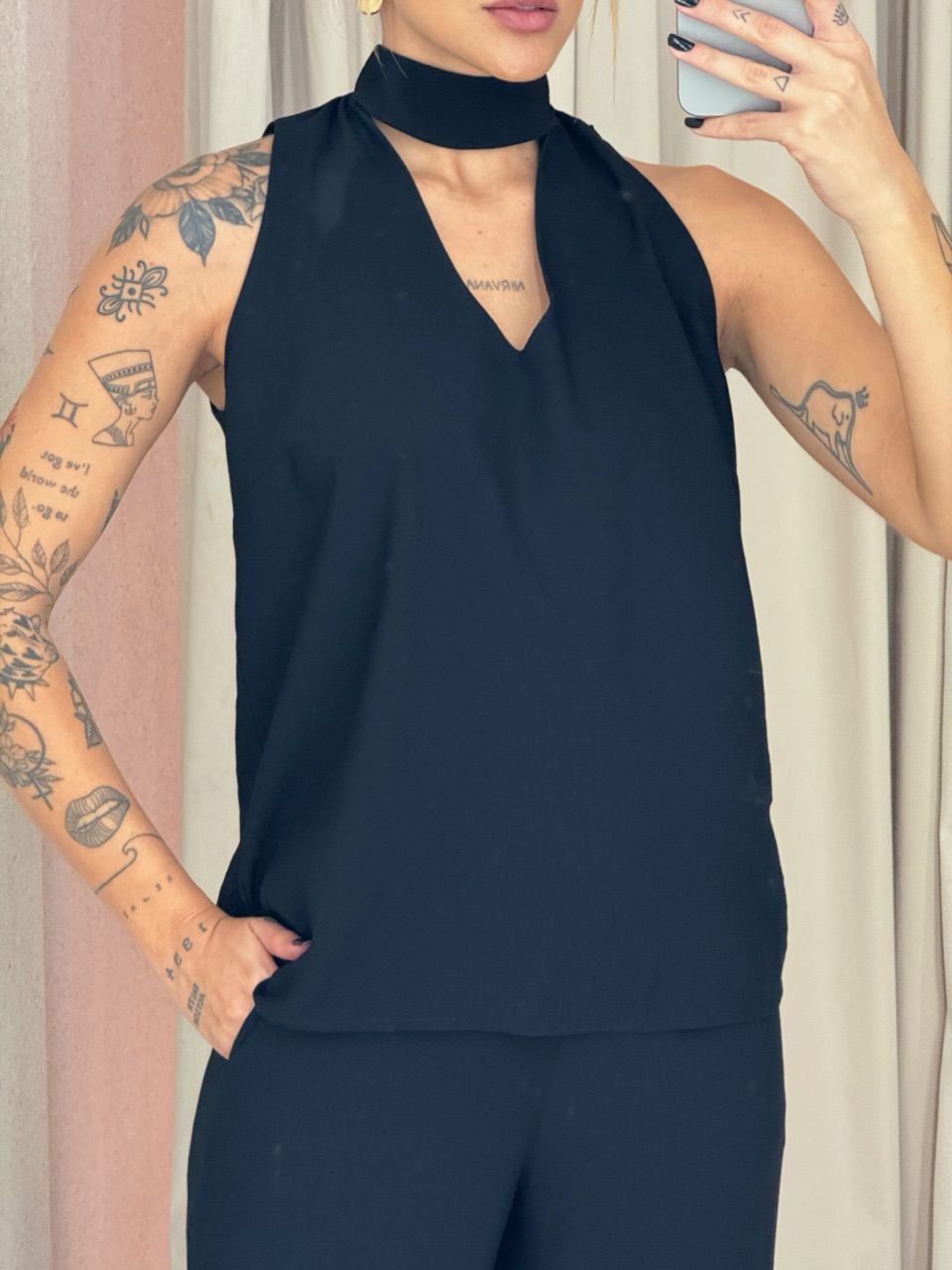CONJUNTO ROSANA CALÇA PRETO