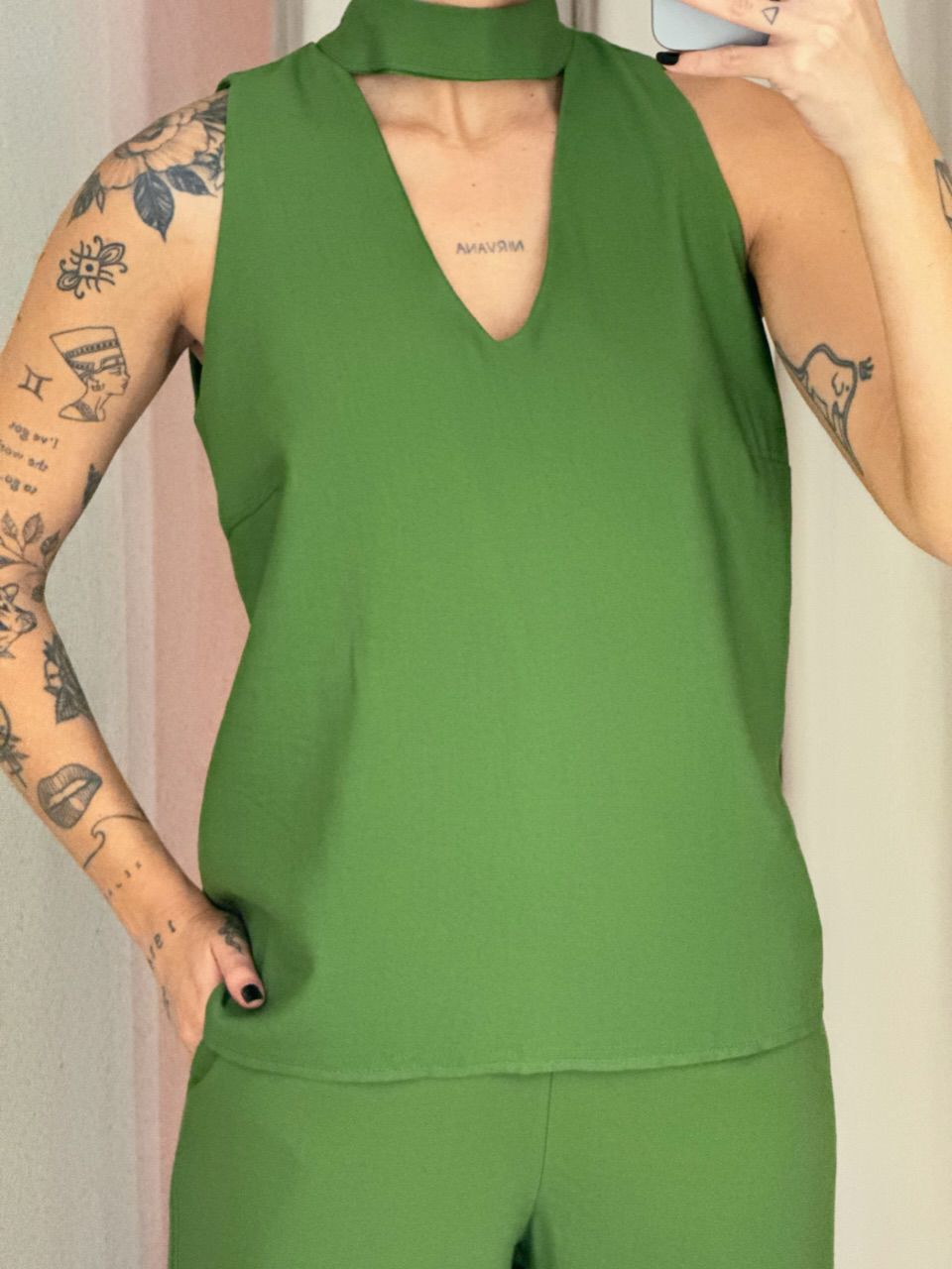 CONJUNTO ROSANA CALÇA VERDE