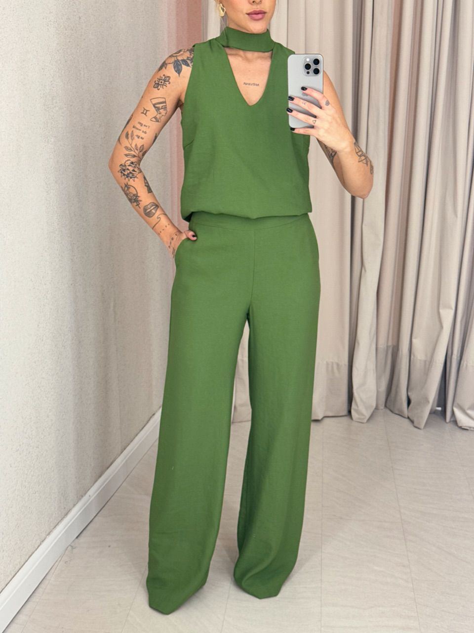 CONJUNTO ROSANA CALÇA VERDE