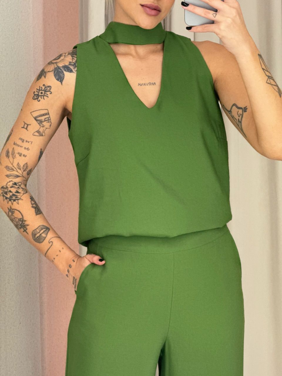 CONJUNTO ROSANA CALÇA VERDE