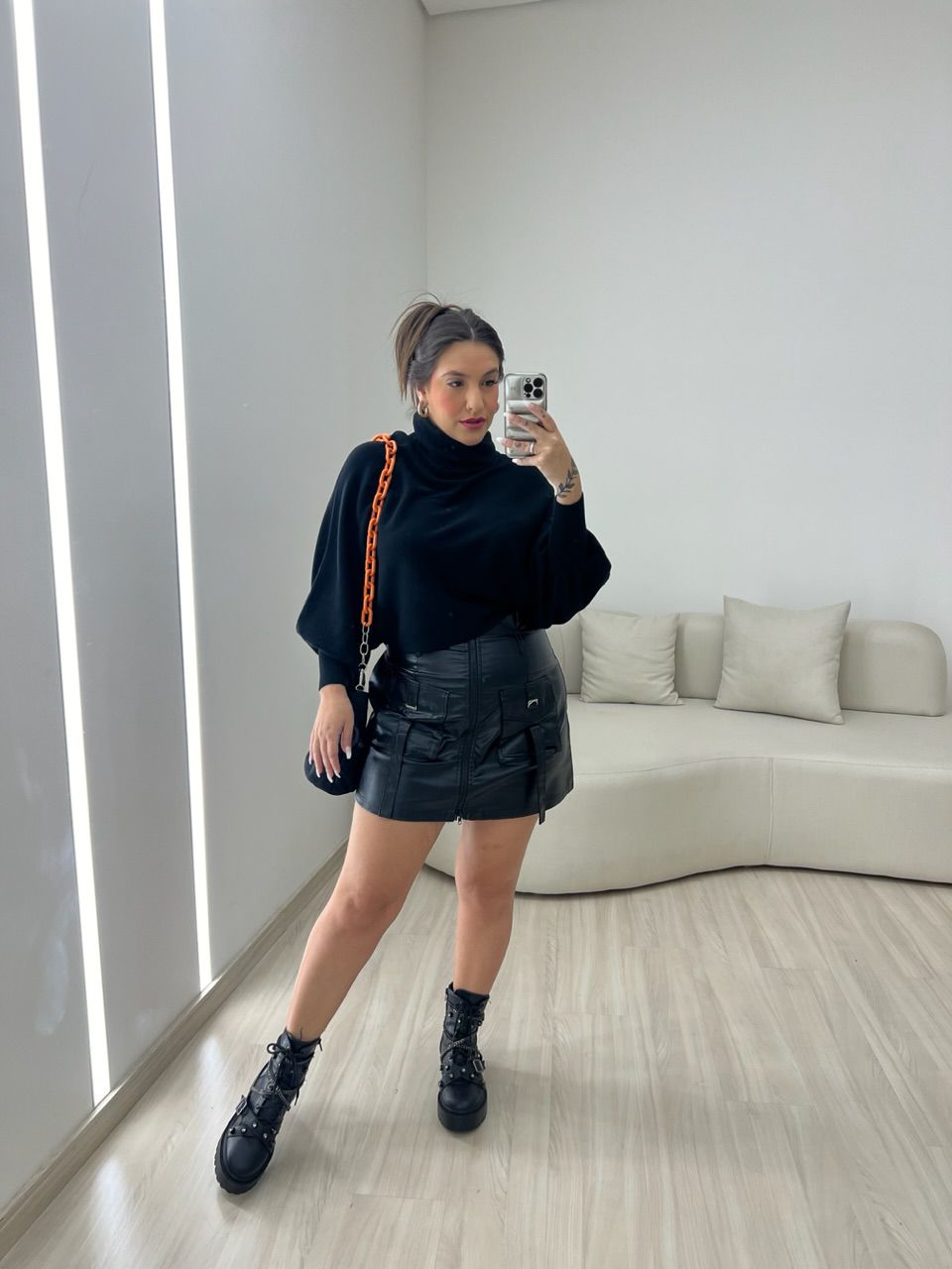 SAIA CHLOE CARGO PRETA