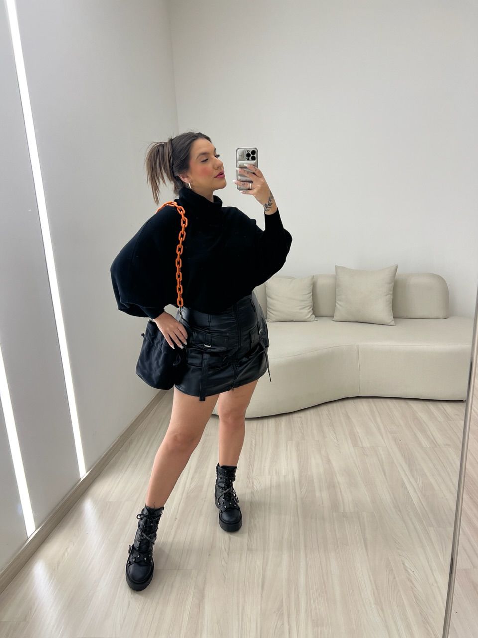 SAIA CHLOE CARGO PRETA
