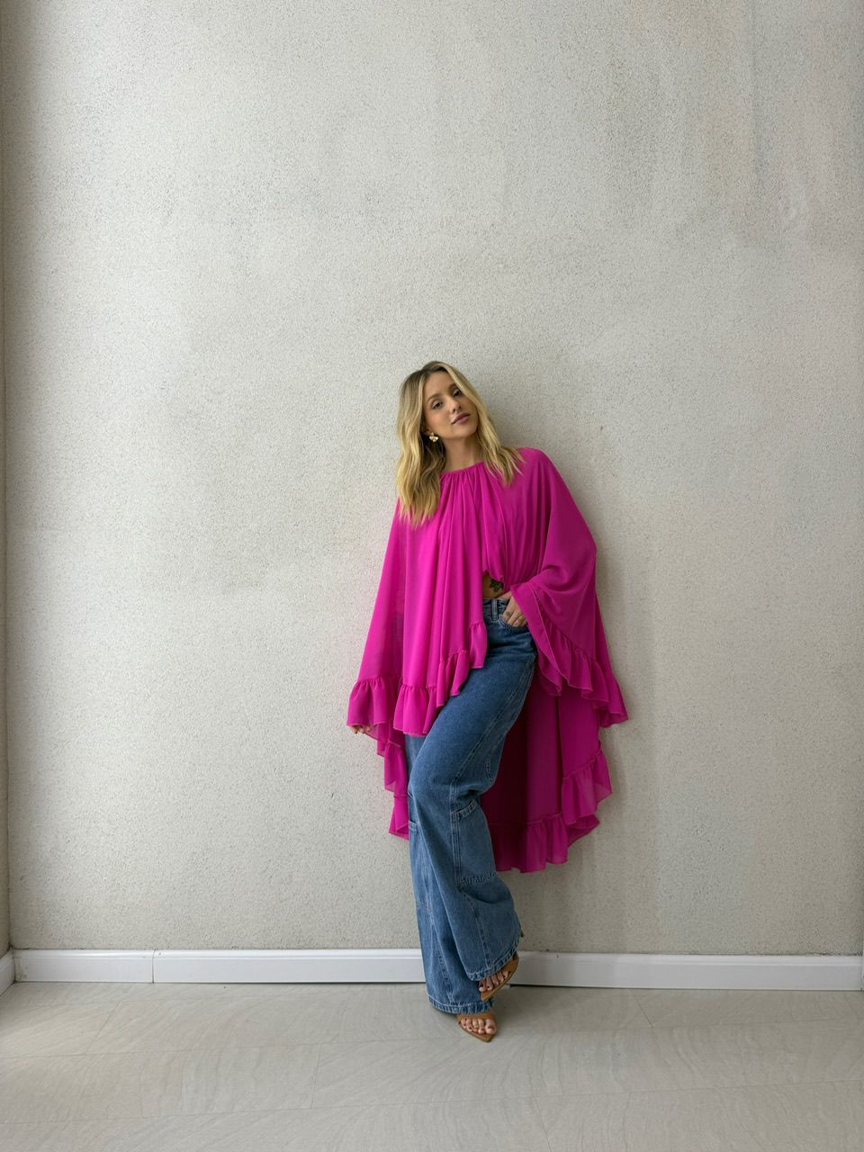 BLUSA CF BOHO CAPA PINK