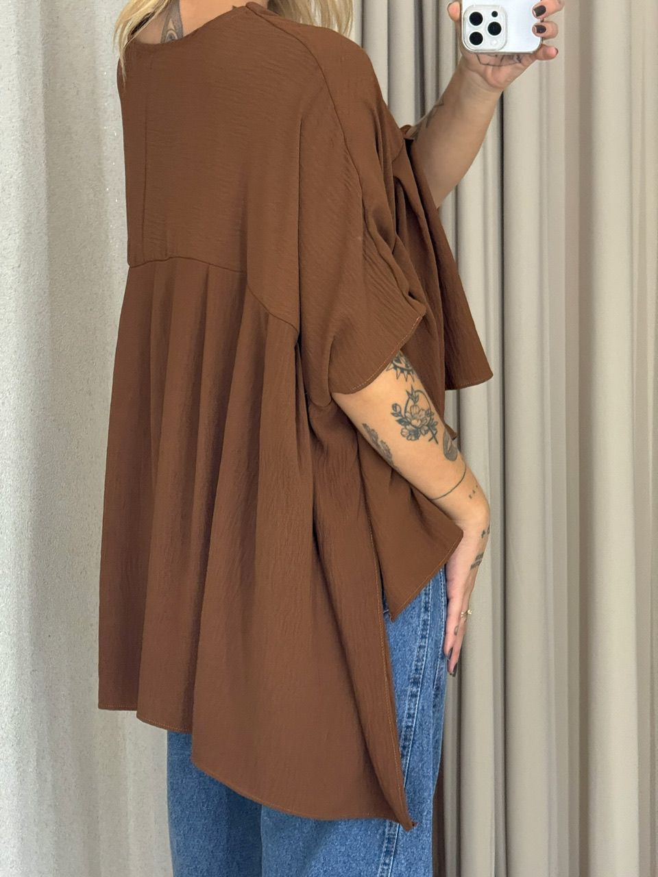 BLUSA MAGALI CAPA MARROM