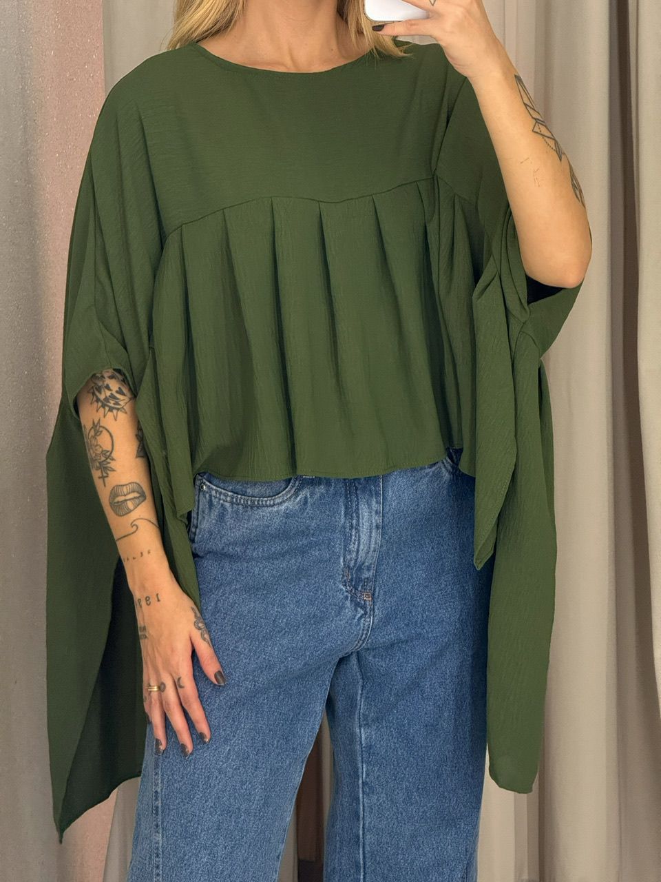 BLUSA MAGALI CAPA VERDE