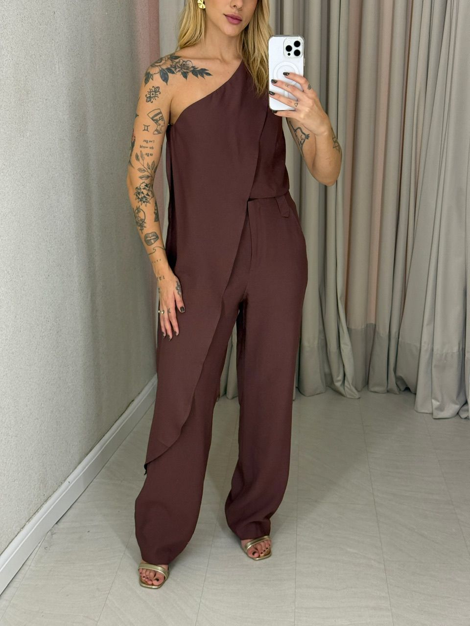 CONJUNTO MARILIA CALÇA MARROM