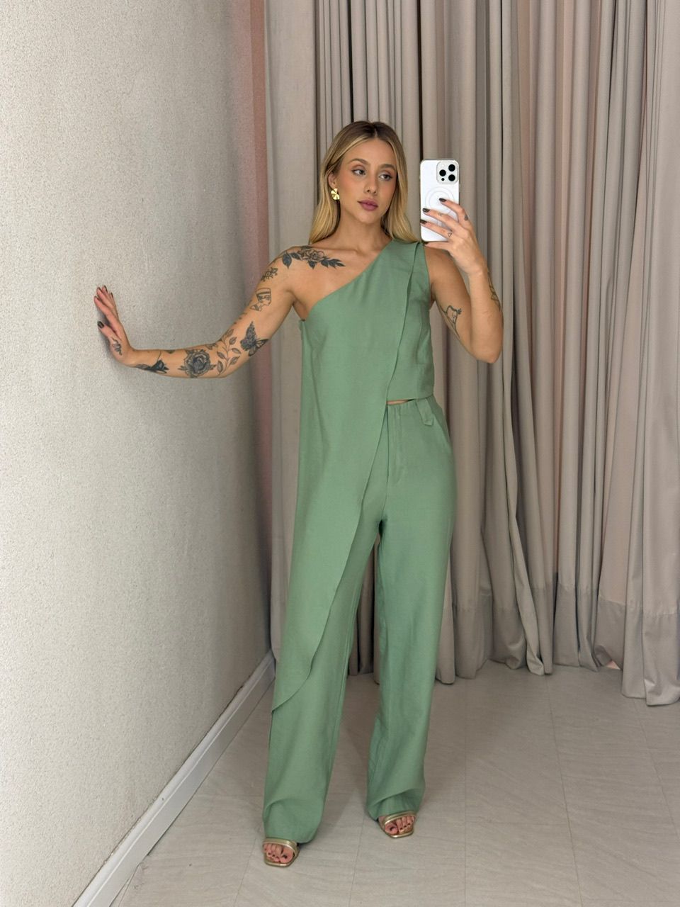 CONJUNTO MARILIA CALÇA VERDE