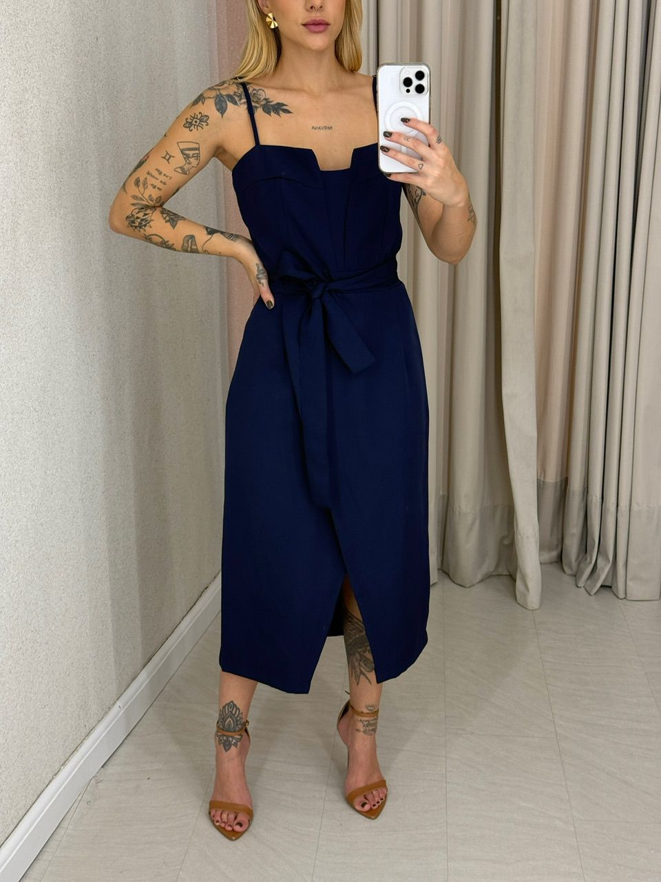 VESTIDO NAYARA ALÇA marinho