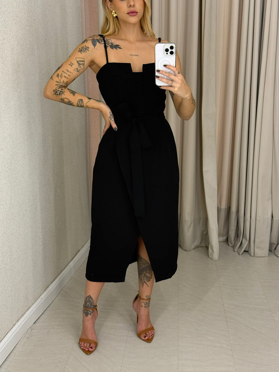 VESTIDO NAYARA ALÇA preto