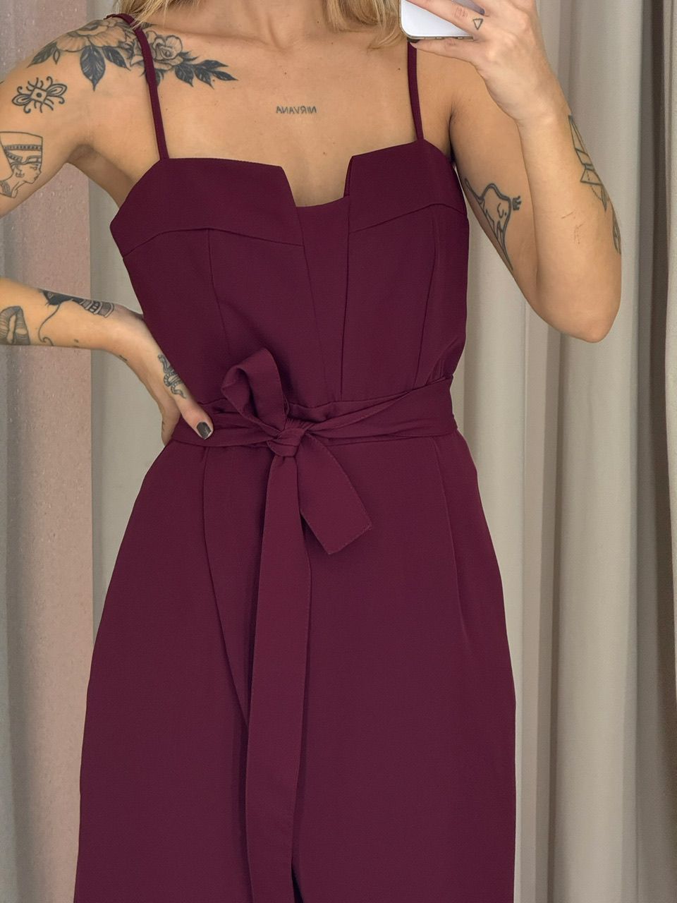 VESTIDO NAYARA ALÇA VINHO