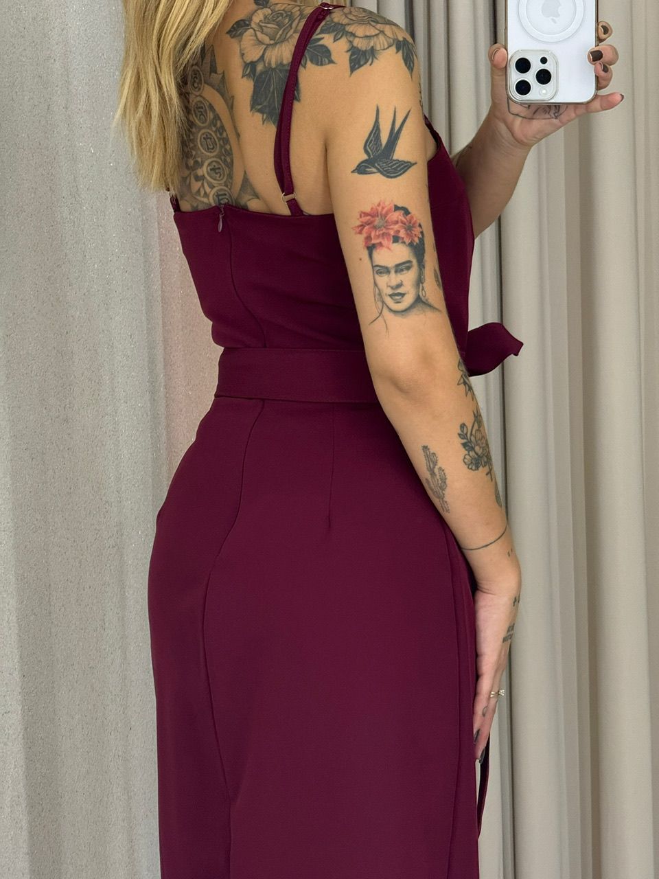 VESTIDO NAYARA ALÇA VINHO