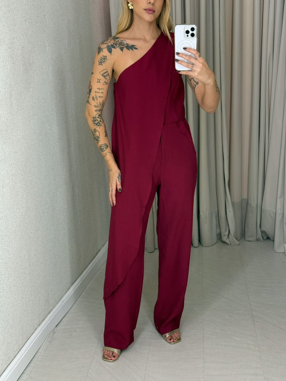 CONJUNTO MARILIA CALÇA VINHO