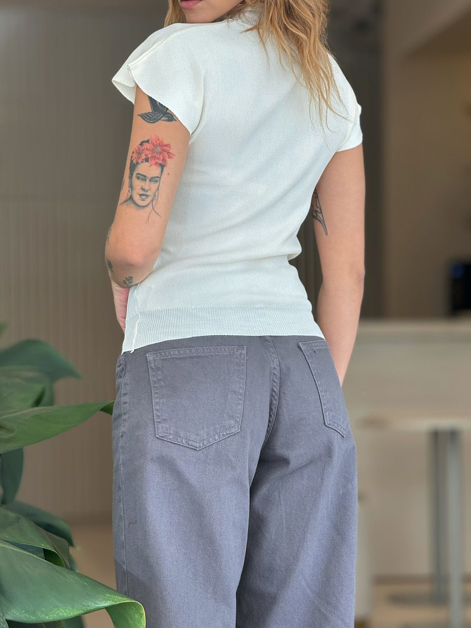 BLUSA ELISA MANGA BRANCA