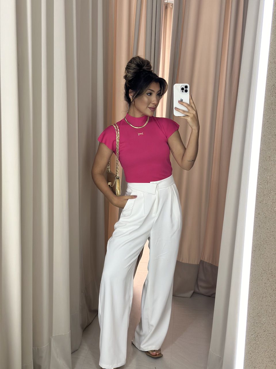 BLUSA ELISA MANGA PINK